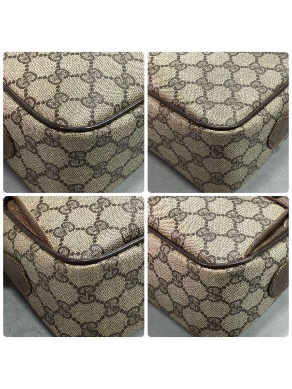 Gucci GG Sherry Line Shoulder Bag Brown Logo - Picture 9 of 10